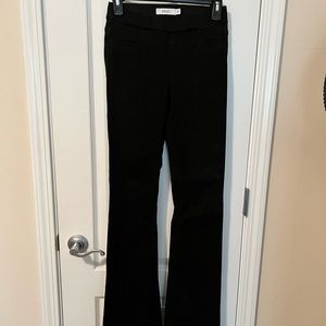 Cello black flare jeans. Elastic waistband. Size small.